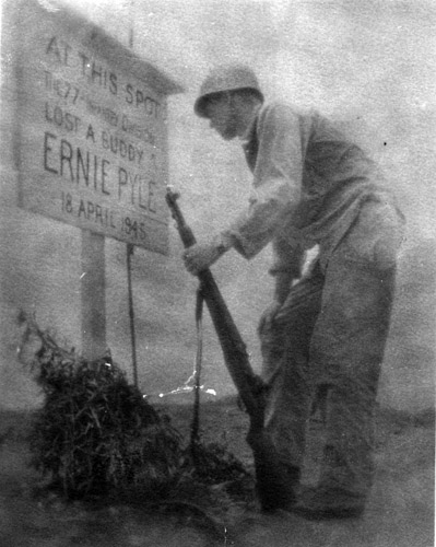 Ernie Pyle 2nd Marker by the 77th