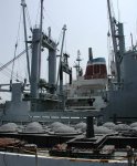 <b>The retired <i>USS Marshfield</i> with missile silos still intact</b><br>VOA Photo - R. Skirble